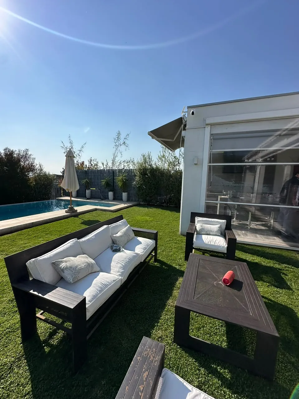 Cobertura de cámaras en jardín y terraza en Las Condes